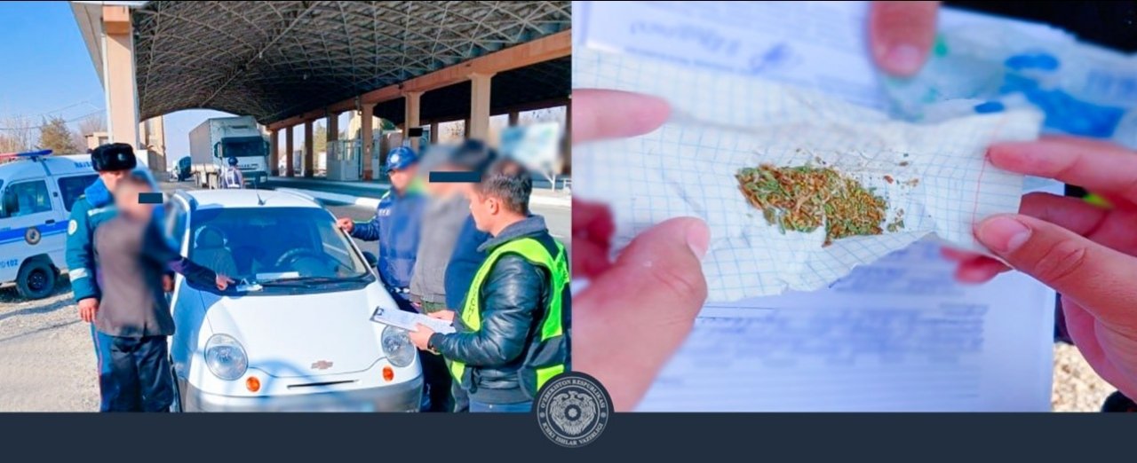 Муборакда автомашина ичидан гиёҳвандлик воситаси топилди